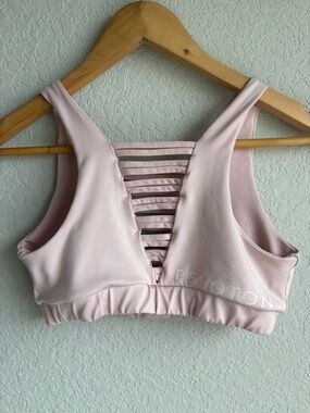 Peloton Dusty Pink Strappy Sports Bra